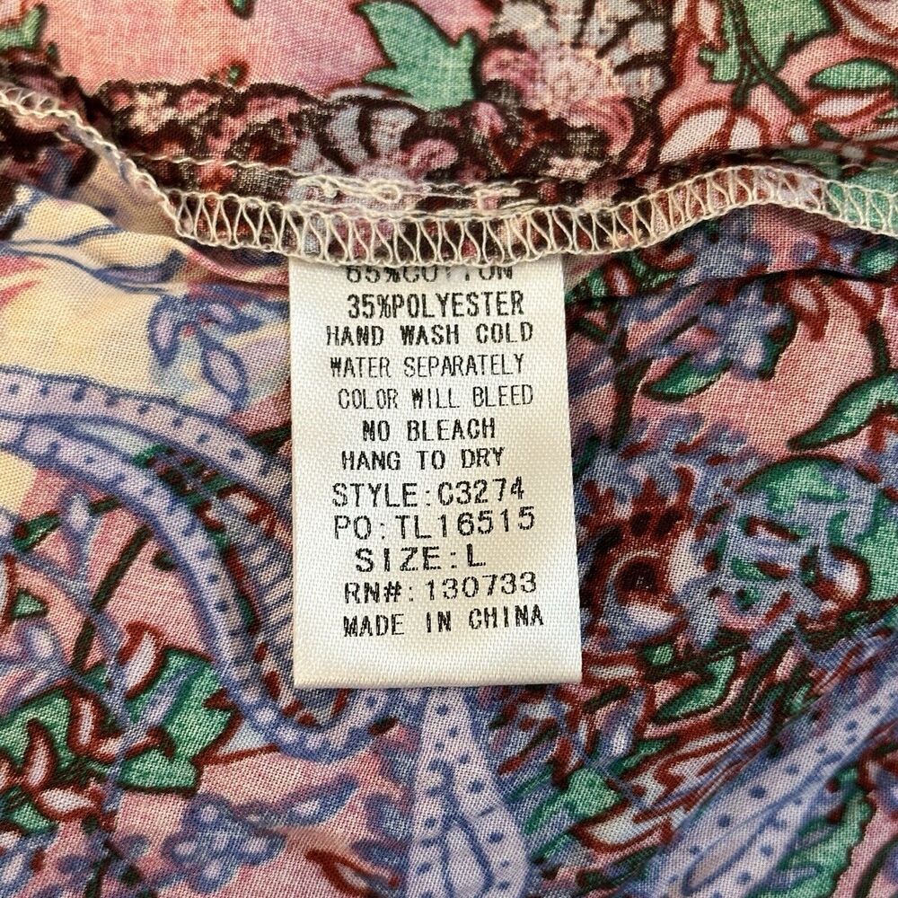 Floral Patchwork Boho Top - Picture 12 of 14